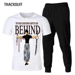 2PieceSert Men’s Plain Cotton Track Suit -White 