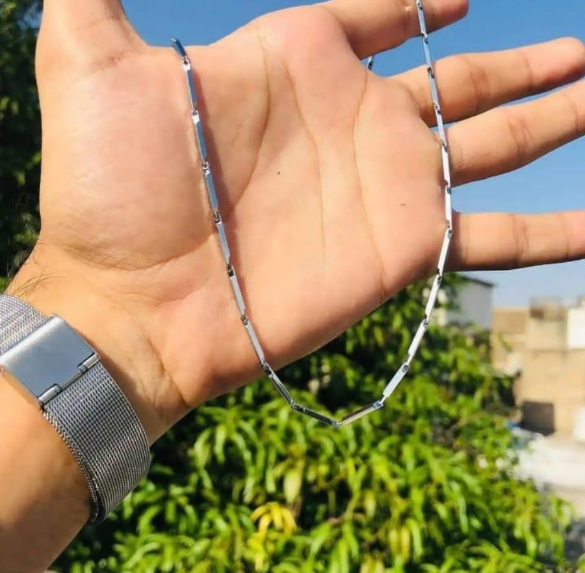 Stainless Steel Chain with Sleek Design Silver