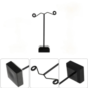 Modern Metal Jewellery Stand for Women with Box Packaging Black
