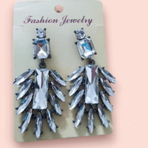 Alloy Earrings for Women with Adjustable Fit Golden