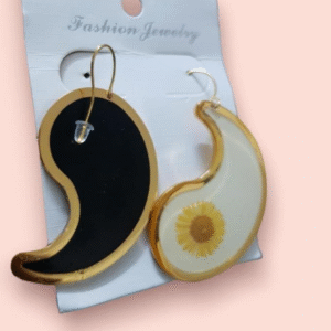 Alloy Earrings for Women with Adjustable Fit Golden
