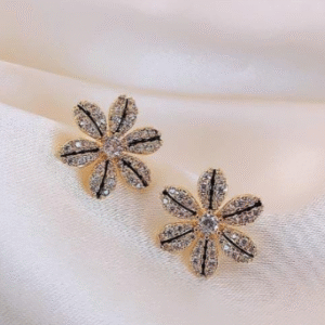 Alloy Studs Pair for Women with Simple Small Design Golden