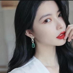 Alloy Earrings Pair for Women with Simple Long Design Golden