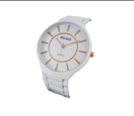 Stainless Steel Round Quartz Water Resistant Watch 32mm