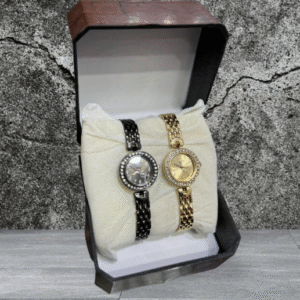 Women's Stainless Steel Round Analogue Watch Silver