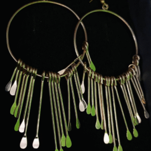 Gold Plated Metal Earrings for Women Golden