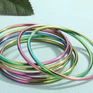 Multicolor Funky Bangle Set for Unisex with Unique Design
