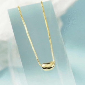 Gold Plated Pendant for Women with Plain Elegant Design Golden