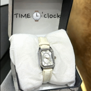 Women's Leather Watch Square Brown