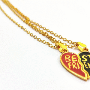 Stainless Steel Couple's Pendant with Adjustable Size in Silver