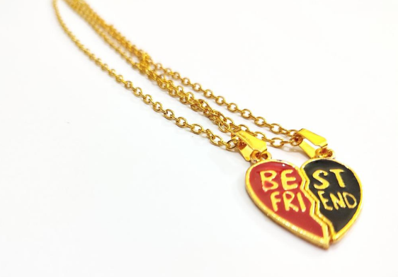 Stainless Steel Couple's Pendant with Adjustable Size in Silver