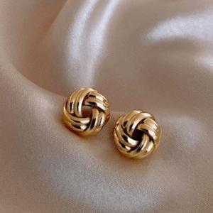 Alloy Ear Studs for Women with Minimalist Design Silver