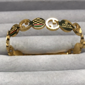 Gold Plated Modern Design Bracelet for Unisex with Unique Design Golden