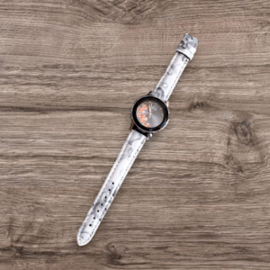 Leather Hybrid Watch White