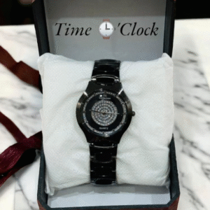 Stainless Steel Watch with White Dial 37mm