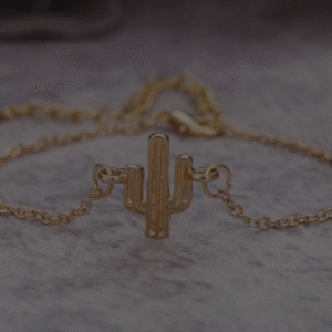 Gold Plated Funky Charm Bracelet for Unisex with Hand Made Artificial Stones Golden