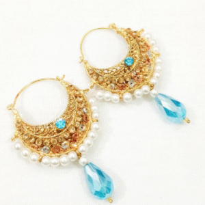Casting Earrings for Women with Turquoise and Green