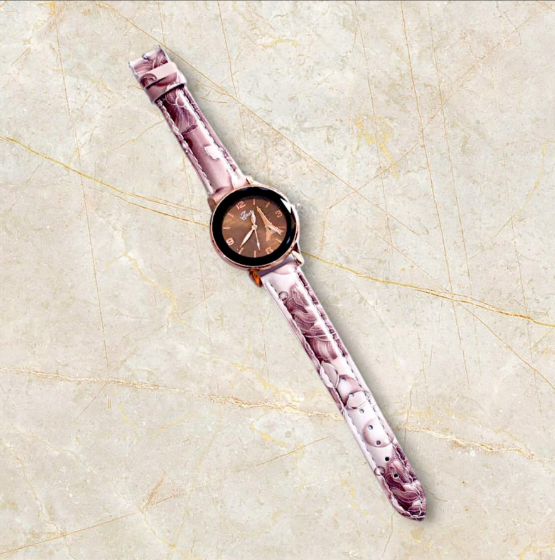 Women’s Leather Hybrid Watch Brown