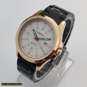 Men's Stainless Steel Quartz Watch 42mm – Silver