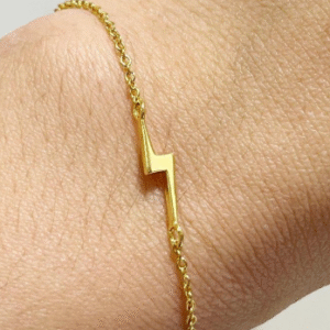 Antique Plated Charm Bracelet for Unisex with Multicolored Stones Funky Design Golden