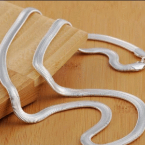 Silver Plated Metal Chain for Unisex with Minimalist Style Silver