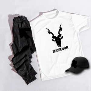 2 Piece Men's Polyester Printed Track Suit White