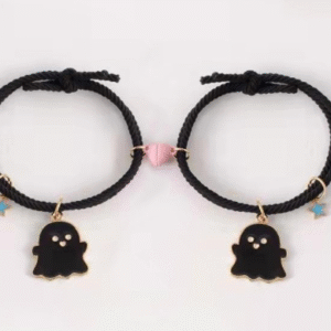Alloy Charm Bracelets for Unisex with Charms Hanging Easy To Wear Black Pink Blue
