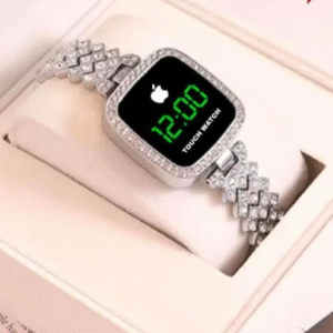 Stainless Steel Digital Display Watch Silver Golden
