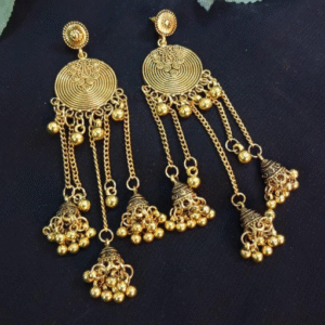 Copper Adjustable Earrings for Women Golden