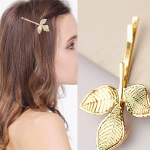 Golden Plated Alloy Pin for Women in Western and Korean Style Golden