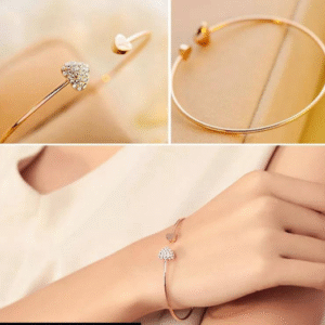 Golden Plated Adjustable Bracelet for Women Western and Korean Style