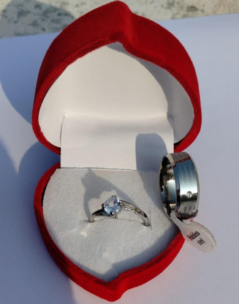 Stainless Steel Charm Rings Set for Unisex with Sleek Design Silver