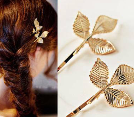 Golden Plated Alloy Pin Set for Women in Western and Korean Style Golden