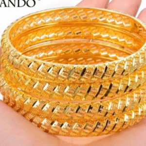 Alloy Kara Bangles 2 Pcs White