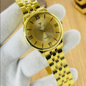 Women's Stainless Steel Chain Watch Black Silver Golden