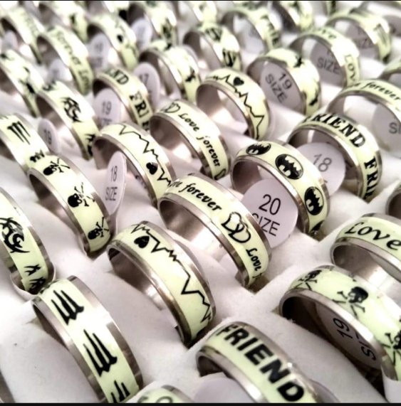 Silver Plated Stainless Steel Ring for Men with Artificial Stones Silver