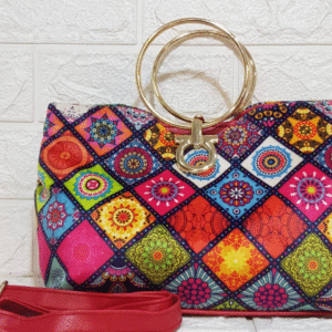 Zul Printed Crossbody Bag for Women with Long Strap and 3 Pockets Multicolor