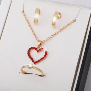 Gold Plated Alloy Necklace Set for Women with Adjustable Fit Unique Design Golden