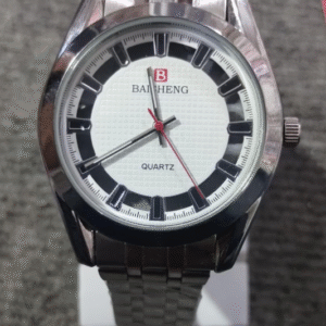 Stainless Steel Analogue Watch White