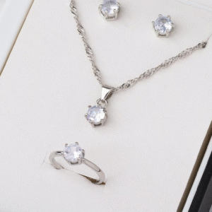 Silver Plated Alloy Necklace Set for Women with Easy To Wear Design Silver