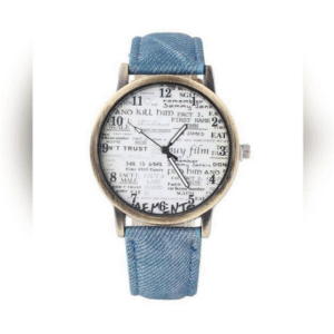 Women's Leather Bracelet Watch Brown Blue Black