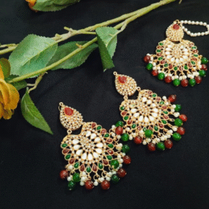 Metal Bindiya Set for Women with Adjustable Multicolor Design