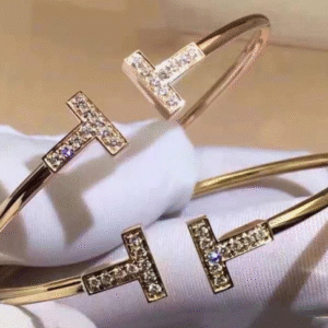 Alloy Bracelet with Golden Stone Adjustable for Women Golden