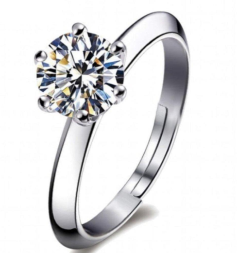 Gold Plated Funky Adjustable Ring for Unisex with Multicolored Stones Golden