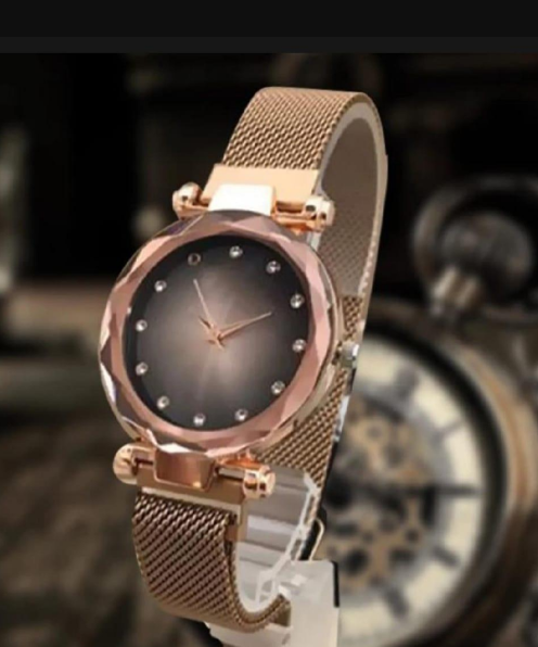 Women's Stainless Steel Chain Watch Rose Gold