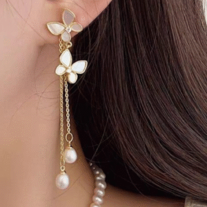 Alloy Earrings Pair for Women with Multi-Color Finish White Black Pink Blue Red Golden