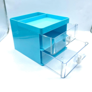 Plastic Jewelry Organizer Box for Women with Standard Size Blue