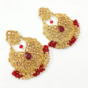 Casting Earrings for Women with Elegant Color Mix Maroon Purple