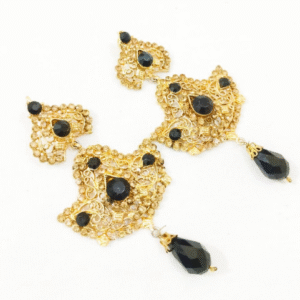 Casting Earrings for Women with Bold Minimalist Design Black