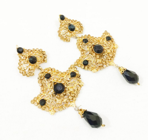 Casting Earrings for Women with Bold Minimalist Design Black